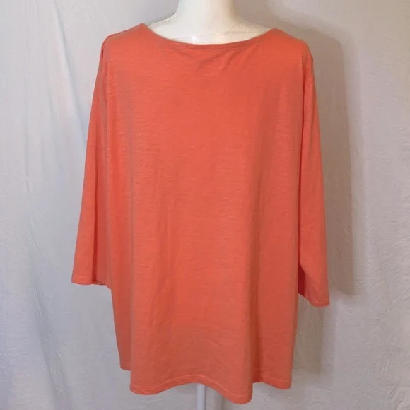 LIKE NEW!!!  ST. JOHN’S BAY 3/4 Sleeve Lace Adorned Knit Top!  Sz 2X - Picture 4 of 9